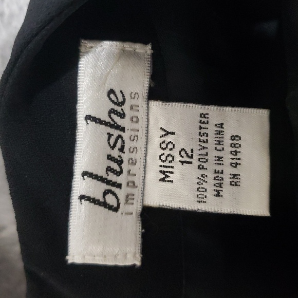 Blushe Impressions. Perfect Little Black Dress; Tailored; Open Back, EUC Size 12 - Picture 13 of 16